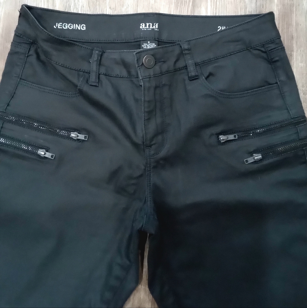 a.n.a. Black Jegging Biker Style